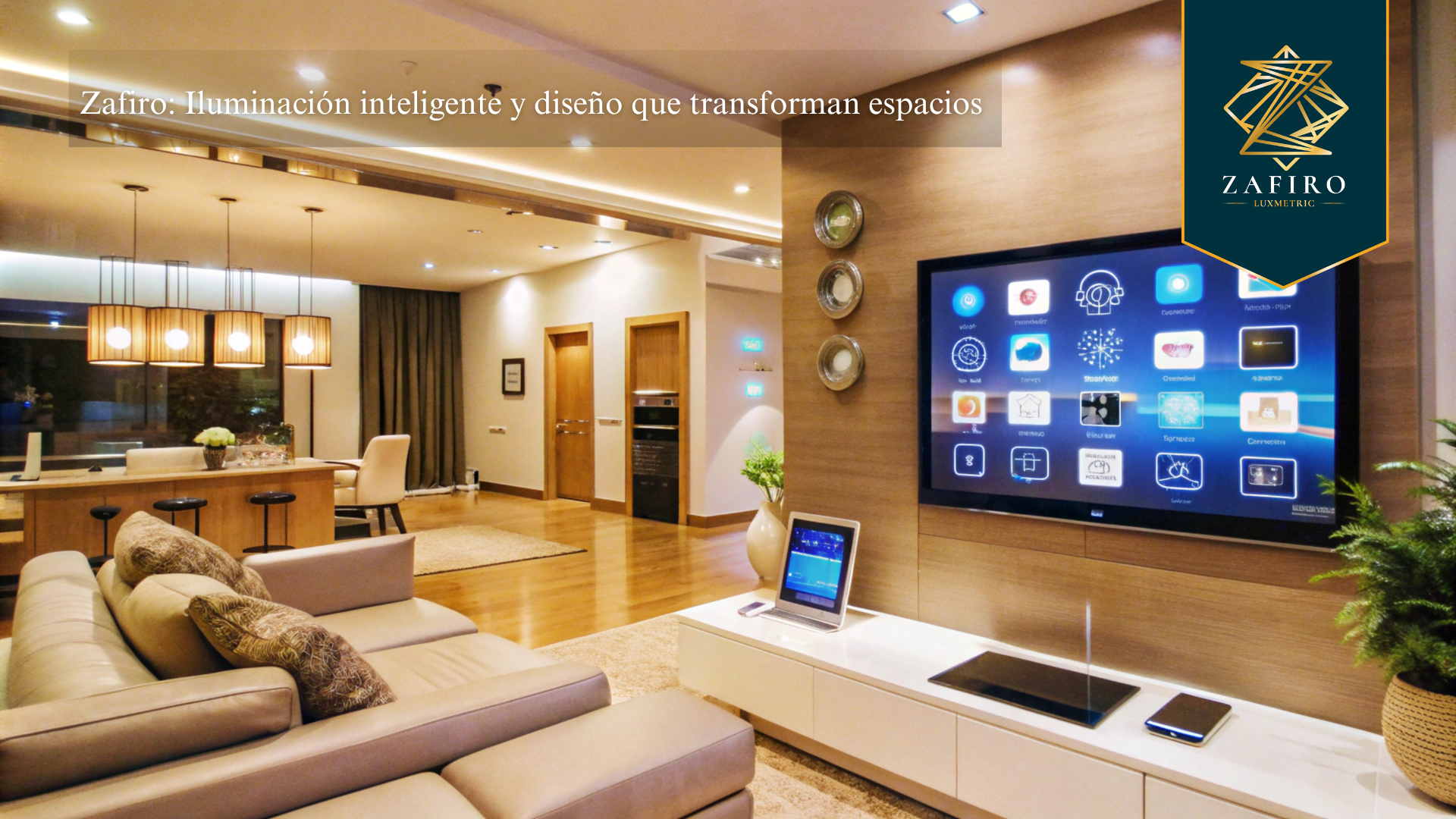 Iluminación Inteligente para diseño de interiores con Zafiro